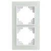 Abdeckrahmen Melbourne 2-fach Echtglas Serie 706