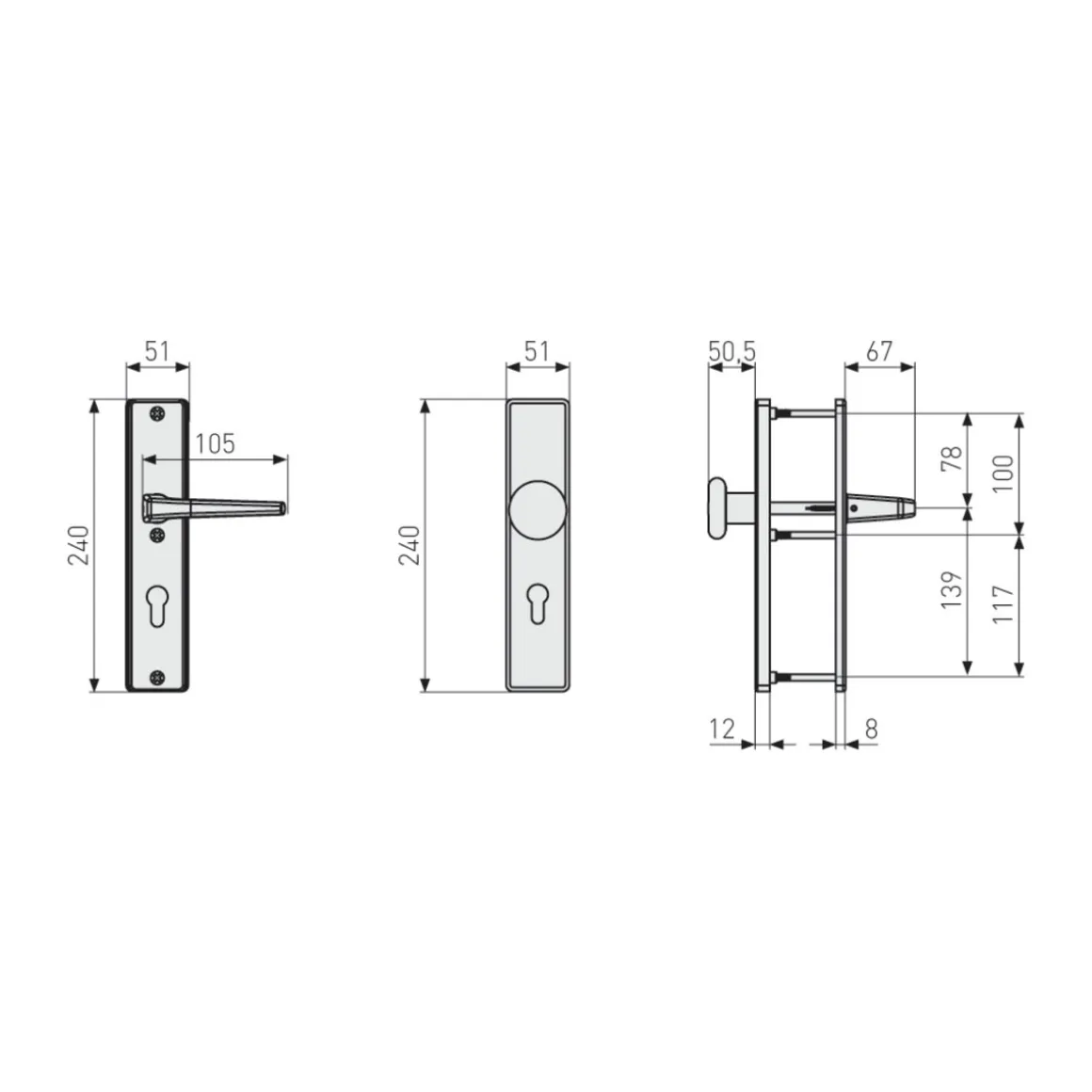 Abus Schutzbeschlag SB500
