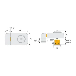 Abus Türzusatzschloss 7010 B