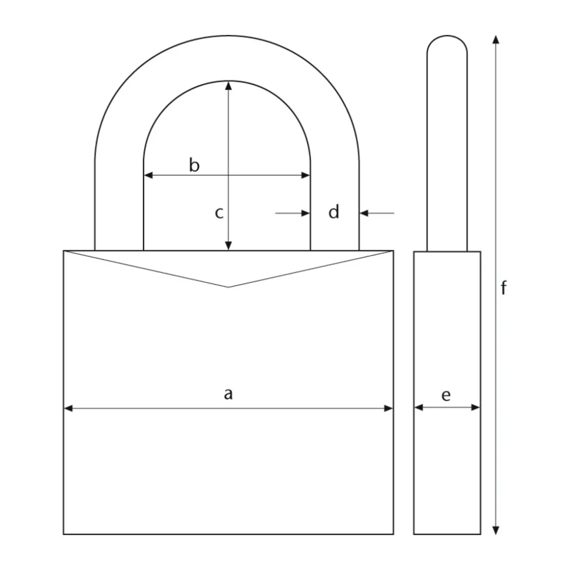 Abus Vorhängeschloss 45/30 Triples messing