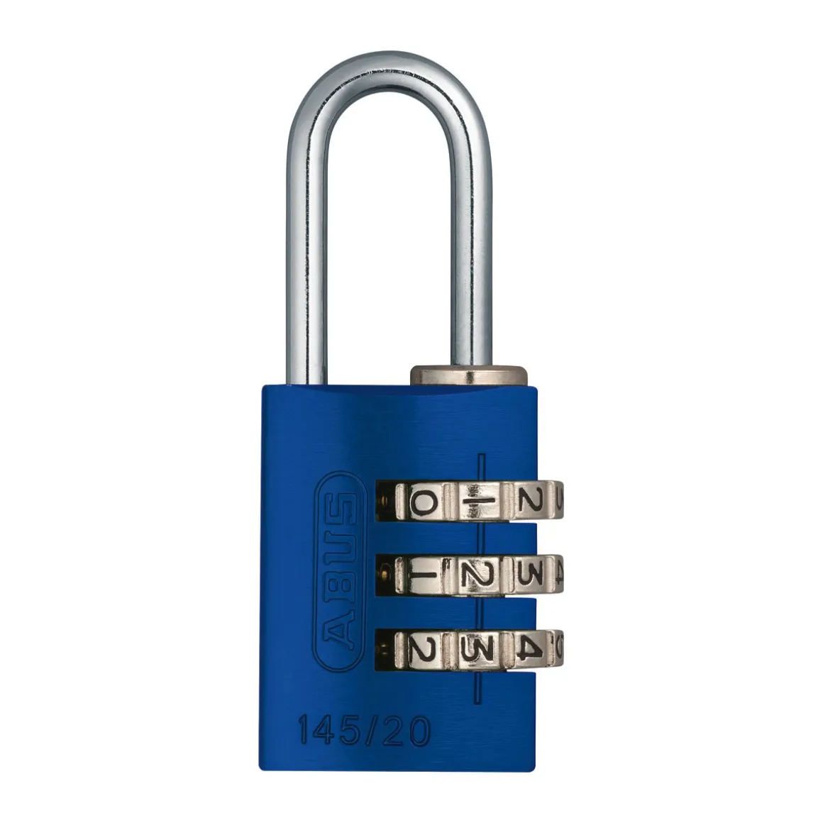 Abus Zahlenschloss 145/20 Aluminium blau