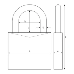 Abus Zahlenschloss 145/20 Aluminium blau