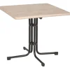 acamp Tisch Piazza 80 x 80 cm anthrazit/driftwood