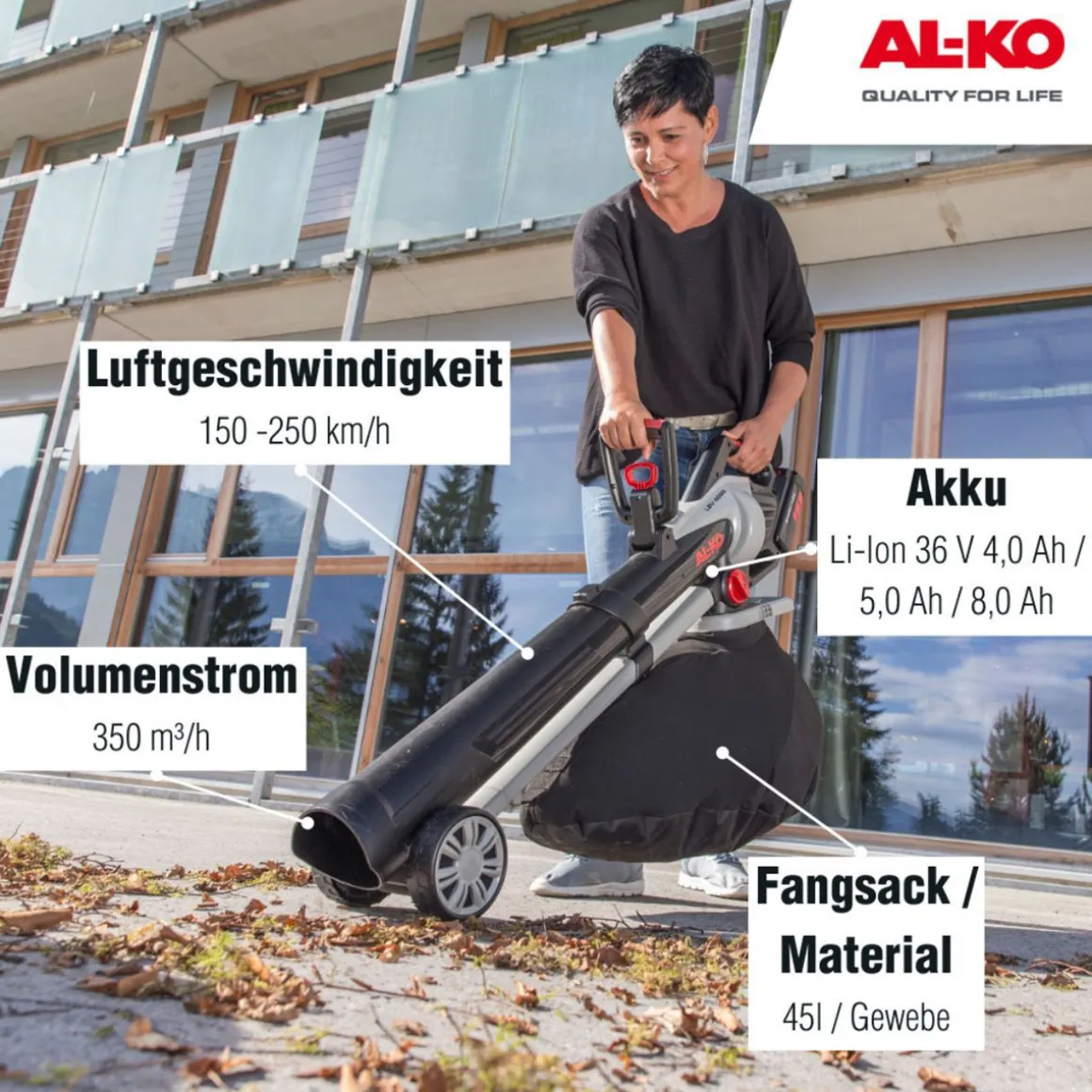 AL-KO Akku-Laubsauger/-bläser LBV 4090 36V