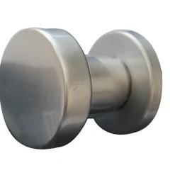 Alpertec Knopf auf Rosette silber