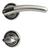 Alpertec Rosettengarnitur Betty-R Messing Chrom poliert/satiniert WC
