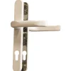 Alpertec Schmalrahmengarnitur Oval 8/92 mm Dr/Dr weiß