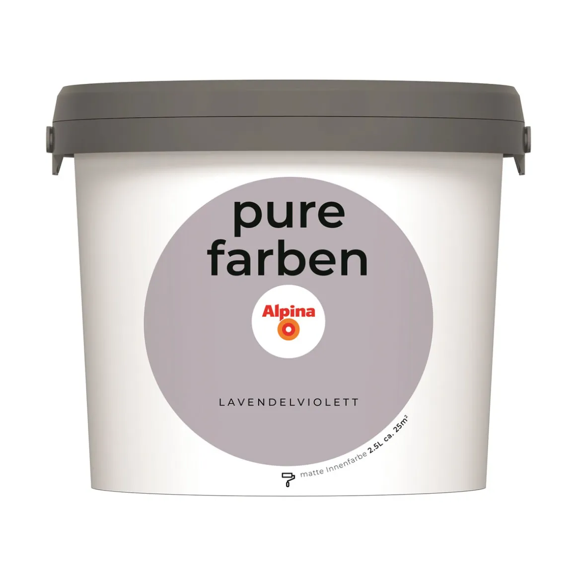 Alpina Innenfarbe pure farben 2,5 L Lavendelviolett matt