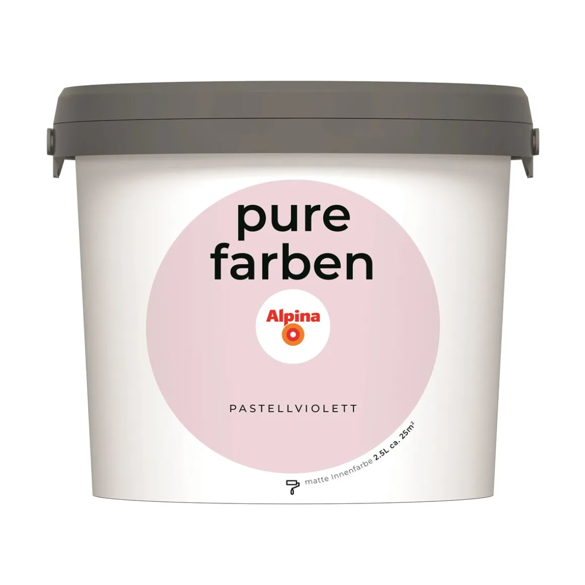 Alpina Innenfarbe pure farben 2,5 L Pastellviolett matt