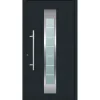 Aluminium Sicherheits-Haustür Florenz Superior 60 mm anthrazit 100 x 210 cm Anschlag links inkl Griffset