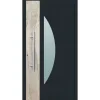 Aluminium Sicherheits-Haustür Modena Exklusiv 75 mm anthrazit 110 x 210 cm Anschlag links inkl Griffset