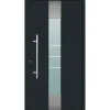 Aluminium Sicherheits-Haustür Catania Superior 60 mm anthrazit 110 x 210 cm Anschlag links inkl Griffset