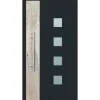Aluminium Sicherheits-Haustür Messina Exklusiv 75 mm anthrazit 100 x 210 cm Anschlag links inkl Griffset