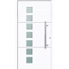 Aluminium Sicherheits-Haustür Padua Superior 60 mm grau 100 x 210 cm Anschlag rechts inkl Griffset