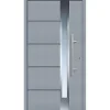 Aluminium-Sicherheitshaustür Rom Superior grau 110 x 210 cm rechts