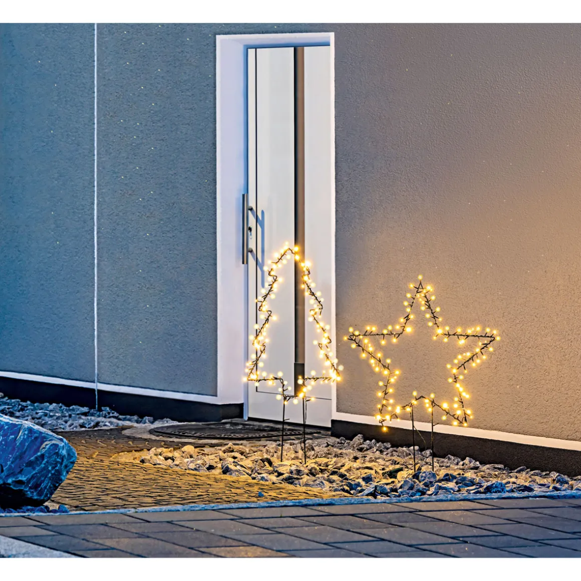 Ambientis Gartenstecker Stern 100 LEDs Außen batteriebetrieben