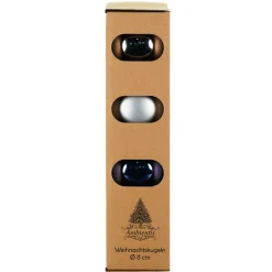 Ambientis Glaskugeln 8 cm blau Mix