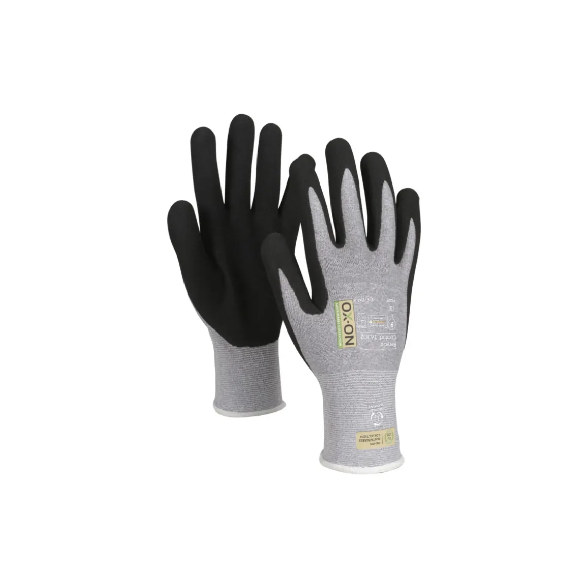 Arbeitshandschuh Recycle Comfort 16302 grau