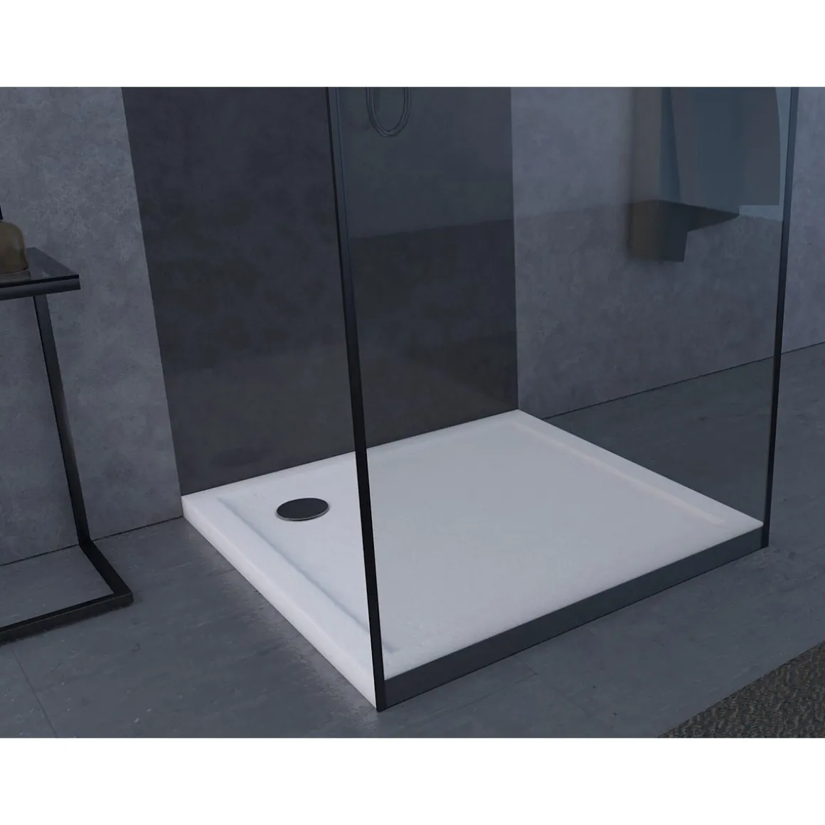 Aurlane Duschtasse Pedra 90 x 90 x 4 cm