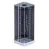 Aurlane Komplettdusche Colours Black 90 x 90 x 215 cm