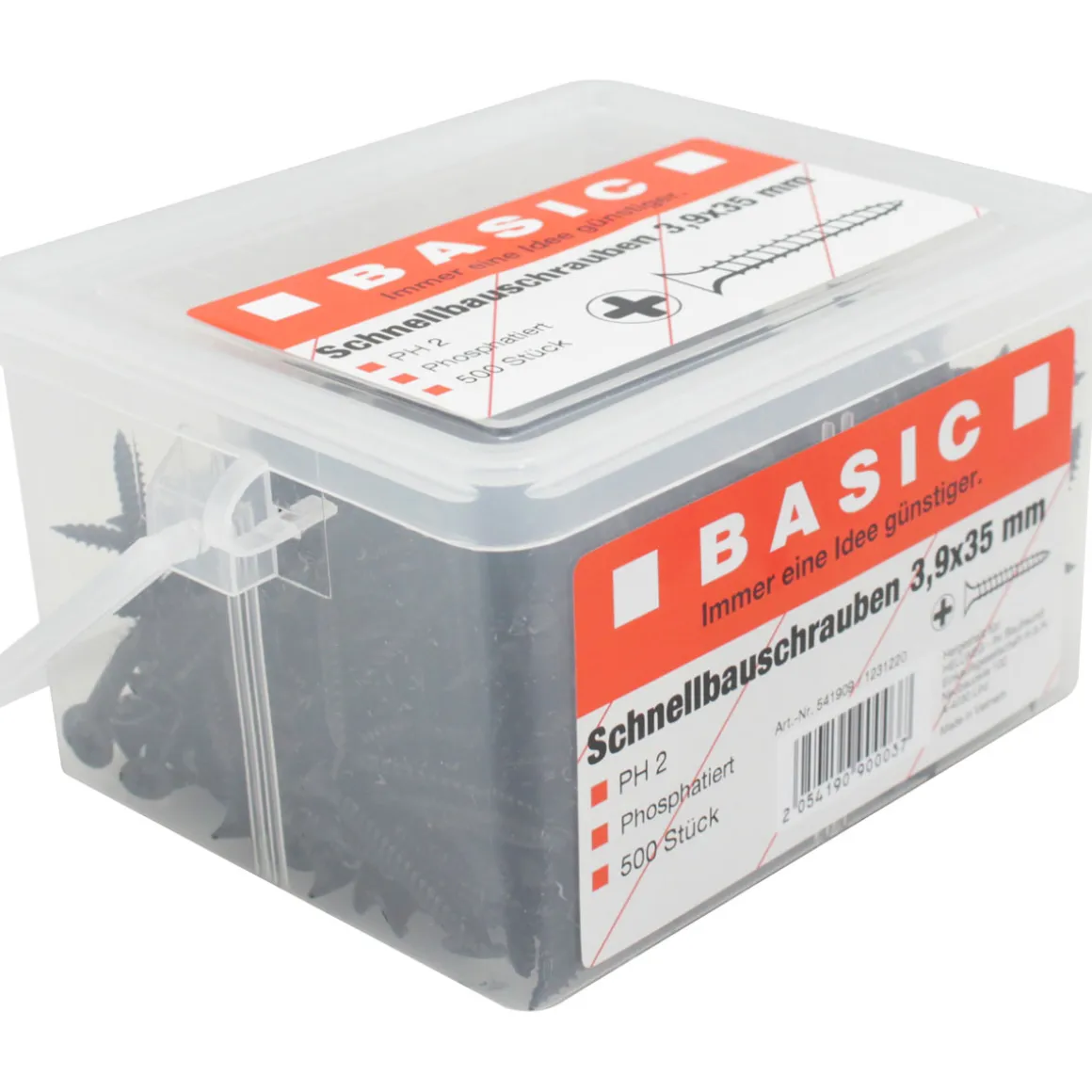 Basic Schnellbauschrauben-Eimer 3,9 x 35 mm 500 Stück