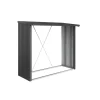Biohort Brennholzunterstand WoodStock 230 dunkelgrau-metallic
