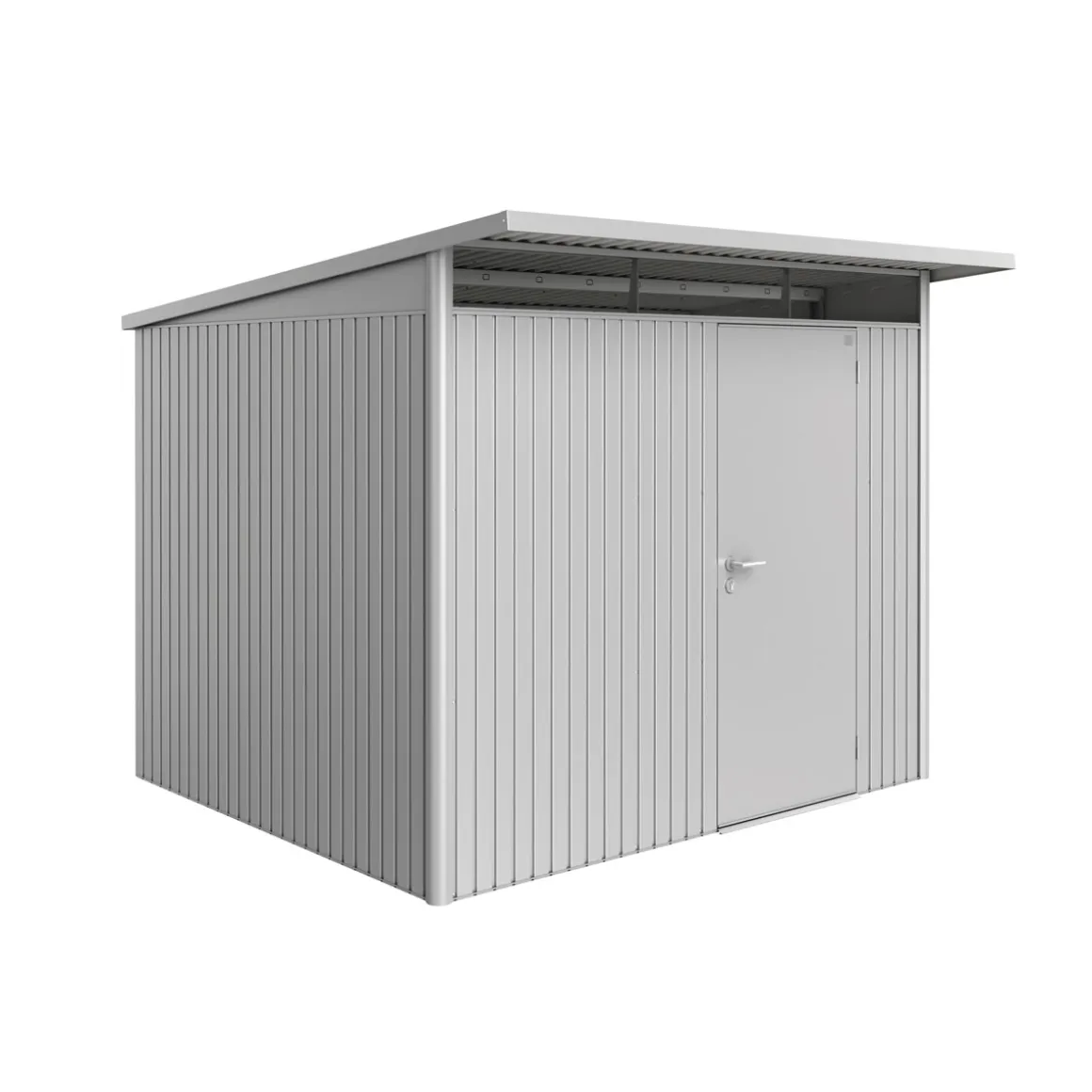 Biohort Gerätehaus AvantGarde A6 silber- metallic mit Standardtür