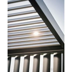 Biohort Lamellenseitenwand Gr. 3m dunkelgrau-metallic