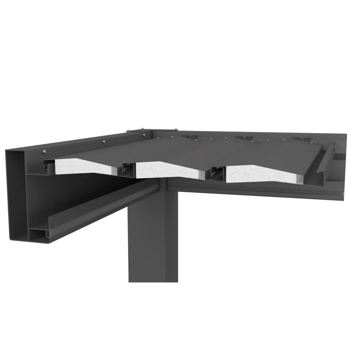 Biohort Pergola Gr. 3 x 3 dunkelgrau-metallic