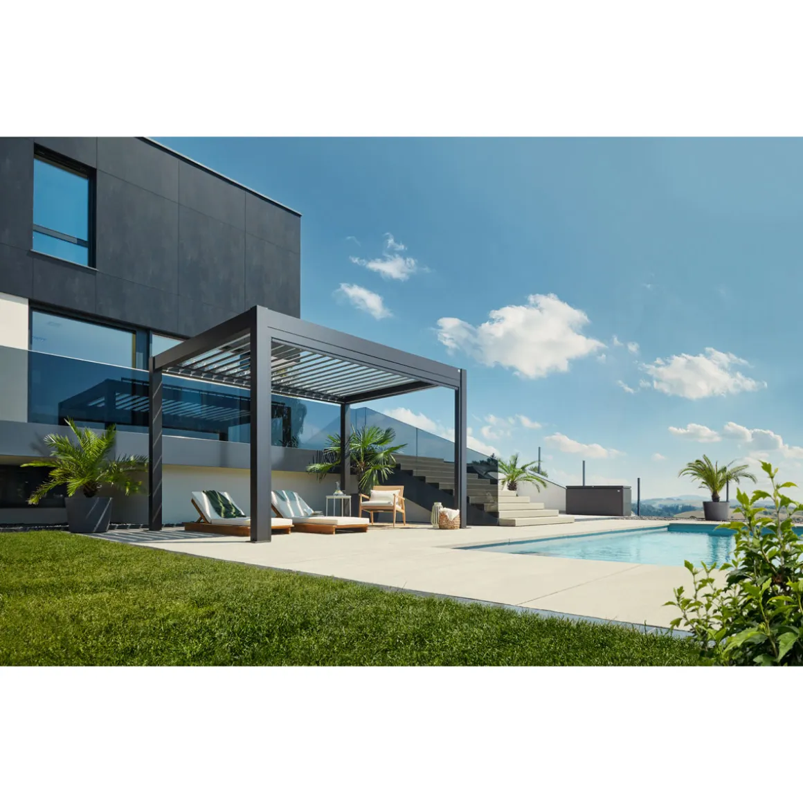 Biohort Pergola Gr. 4 x 3 dunkelgrau-metallic