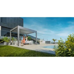Biohort Pergola Gr. 4 x 3,5 quarzgrau-metallic