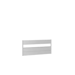Biohort Wandpaneel für Sichtschutz mit Acrylglas 200x90 silber-metallic