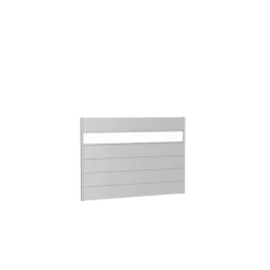 Biohort Wandpaneel für Sichtschutz mit Acrylglas 200x135 silber-metallic