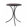 Bistrotisch mit Dekorplatte 60 x 72 cm eisengrau