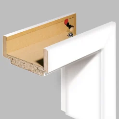Borne Komplett-Zarge 198,5 x 73,5 x 26,5 cm CPL weiß links