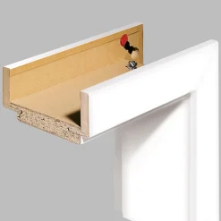 Borne Komplett-Zarge 198,5 x 73,5 x 14 cm Softkante design-weiß rechts
