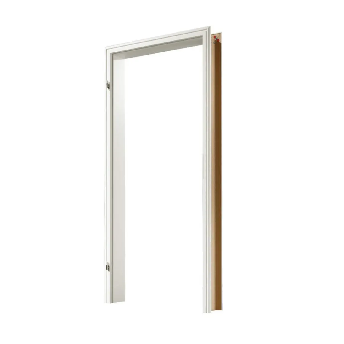 Borne Türzarge komplett CPL weiß mit profilierter Kante 86 x 198,5 x 26,5 cm DIN rechts
