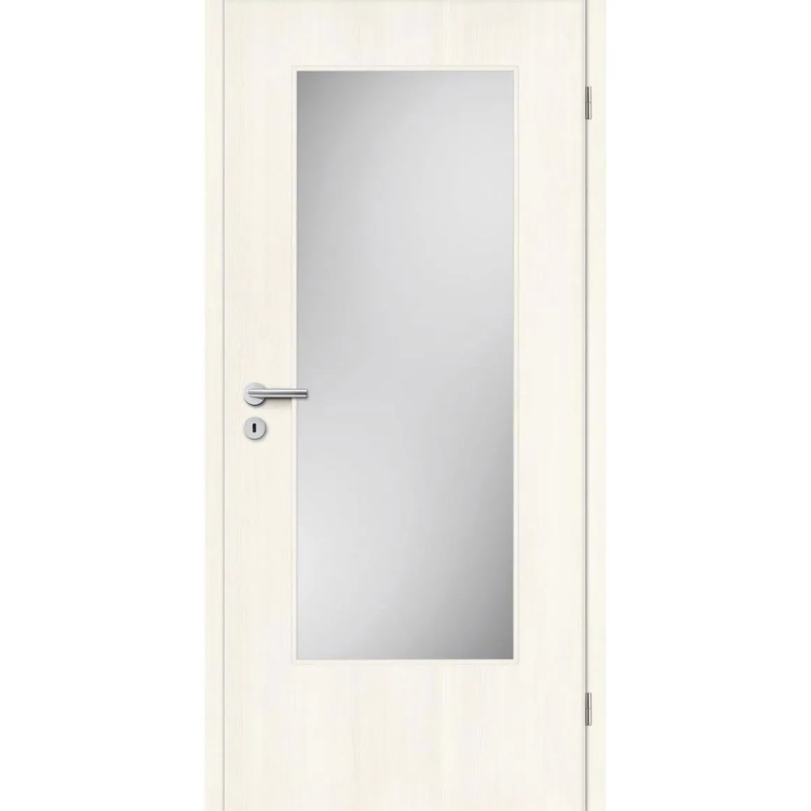 Borne Zimmertür CPL Lärche smoke aufrecht mit Lichtausschnitt 86 x 198,5 cm DIN rechts