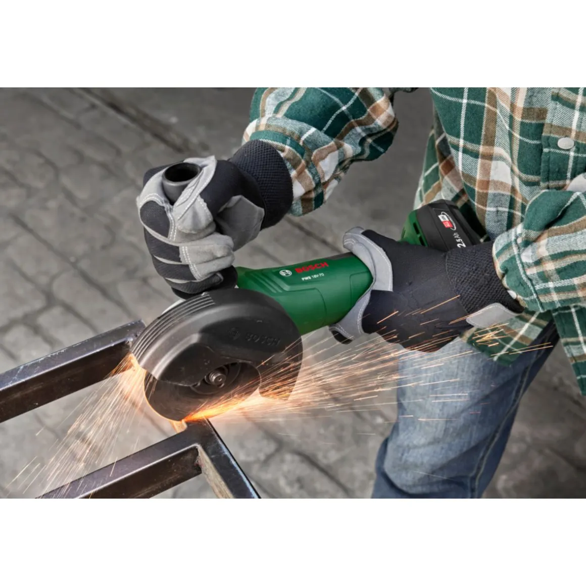 Bosch Akku-Winkelschleifer PWS18V-70 solo
