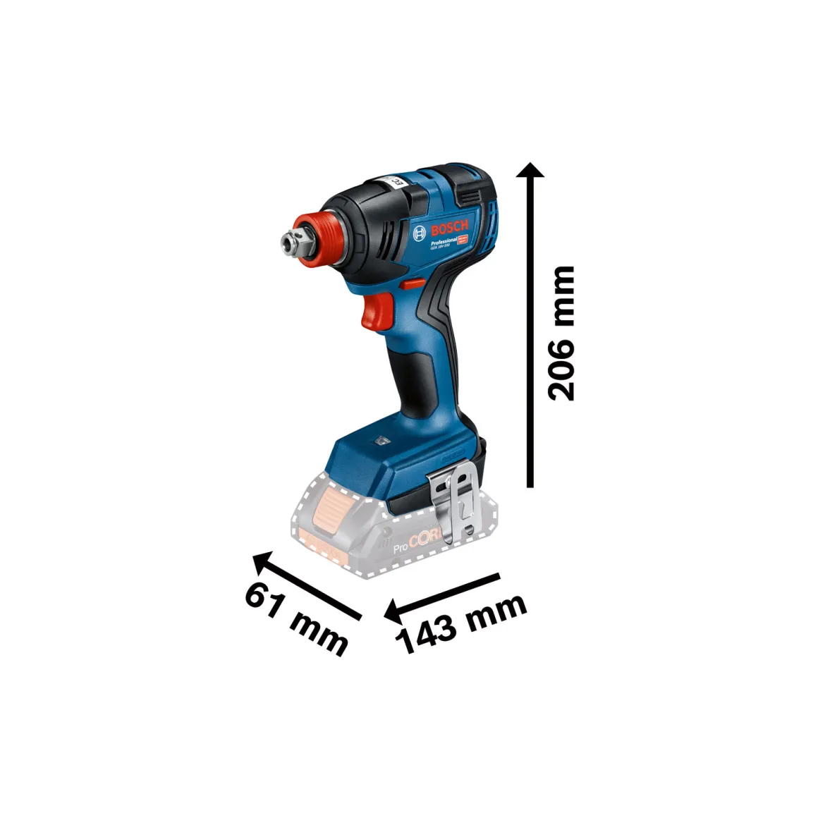 Bosch Professional Akku-Drehschlagschrauber GDX 18V-200