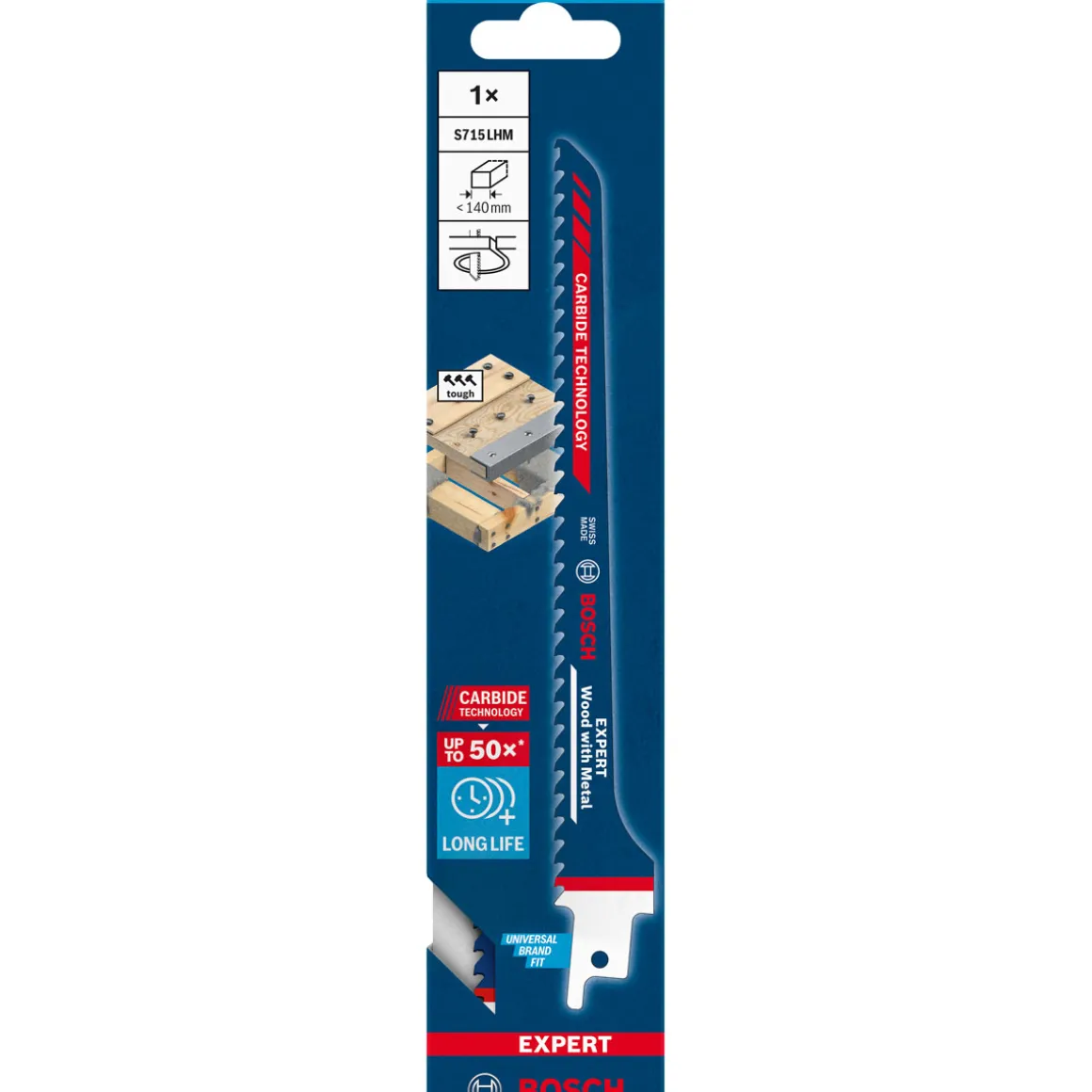 Bosch Professional Expert Wood with Metal S 715 LHM Säbelsägeblatt 1 Stück