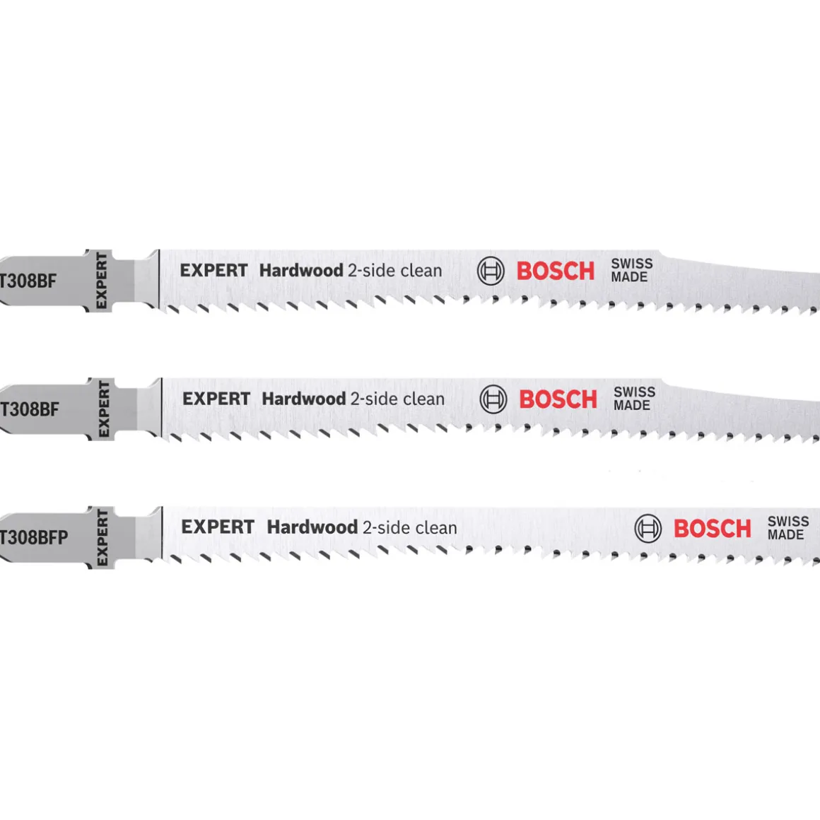 Bosch Professional Expert Hardwood 2-side clean Stichsägeblatt-Set 2- teilig T308BF/BFP