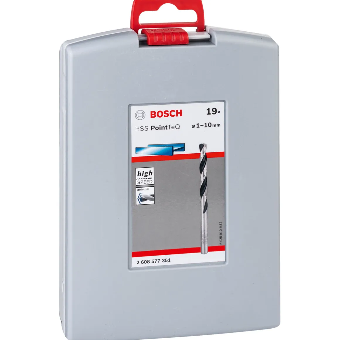 Bosch Professional HSS-Spiralbohrer PointTeQ 19- teilig ProBox 1–10 mm