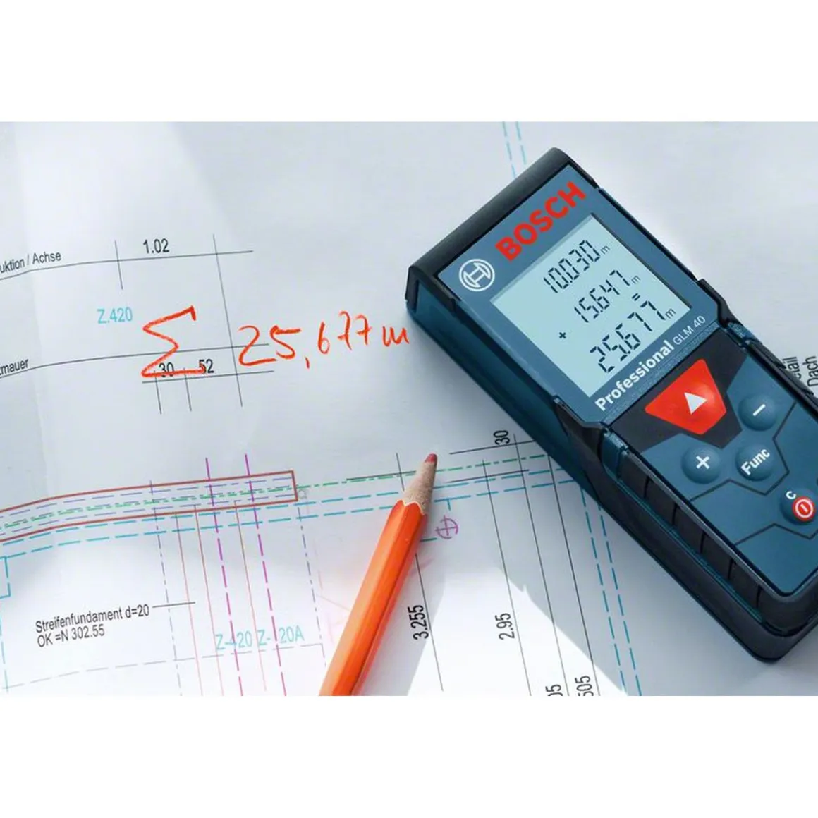 Bosch Professional Laser-Entfernungsmesser GLM 40