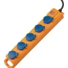 Brennenstuhl Außensteckdosenleiste Super-Solid SL 554 5-fach 2 m Kabel Schalter gelb