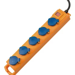 Brennenstuhl Außensteckdosenleiste Super-Solid SL 554 5-fach 2 m Kabel Schalter gelb