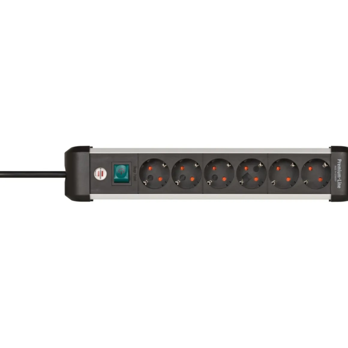Brennenstuhl Premium-Alu-Line Steckdosenleiste 6-fach