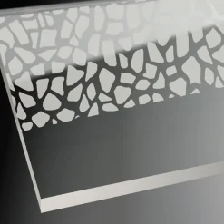 Breuer Drehtür Avanta mit Festteil für Nische Anschlag rechts alu chromeffekt Terrazzo 1000 mm