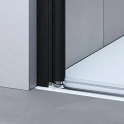 Breuer Drehtür Elana 6 für Nische, Anschlag rechts, schwarz matt, Intima, 750 mm