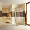 Breuer Duschwand Entra mit beweglichem Element über Eck Anschlag rechts schwarz matt Intima 1400 mm